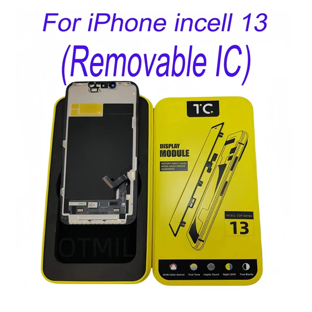 With/No IC Chip Soft incell Touch Digitizer Assembly For iPhone 13 14 ProMax 15 Pro LCD Display Solves Non-genuine Screen Pop-up