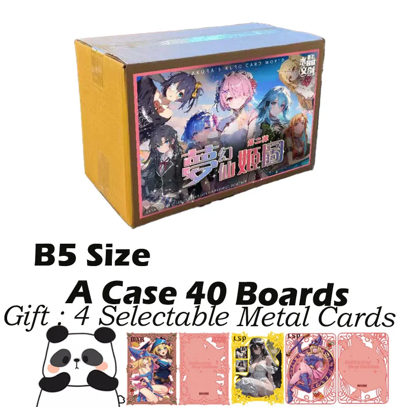 New B5 Size Goddess Card Hobby Spicy Waifu Board Doujin Booster Box Hutao Ganyu SSP LSP Rare Collection Card Toy Gift