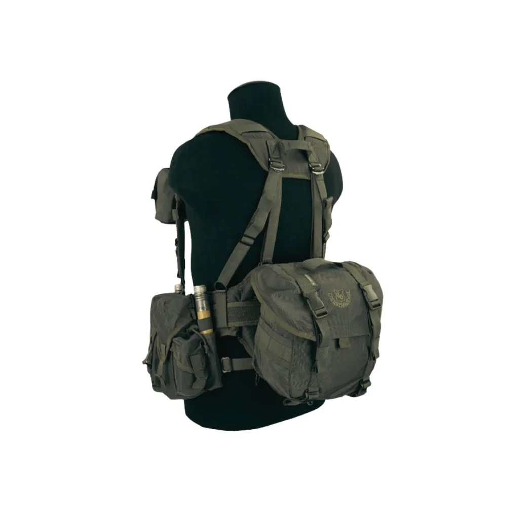 Original Russian SSO Black SMERSH AK MOLLE Chest Rig Set with Backpack – Load Bearing Vest Tactical with Ak Pouch Airsoft FSB
