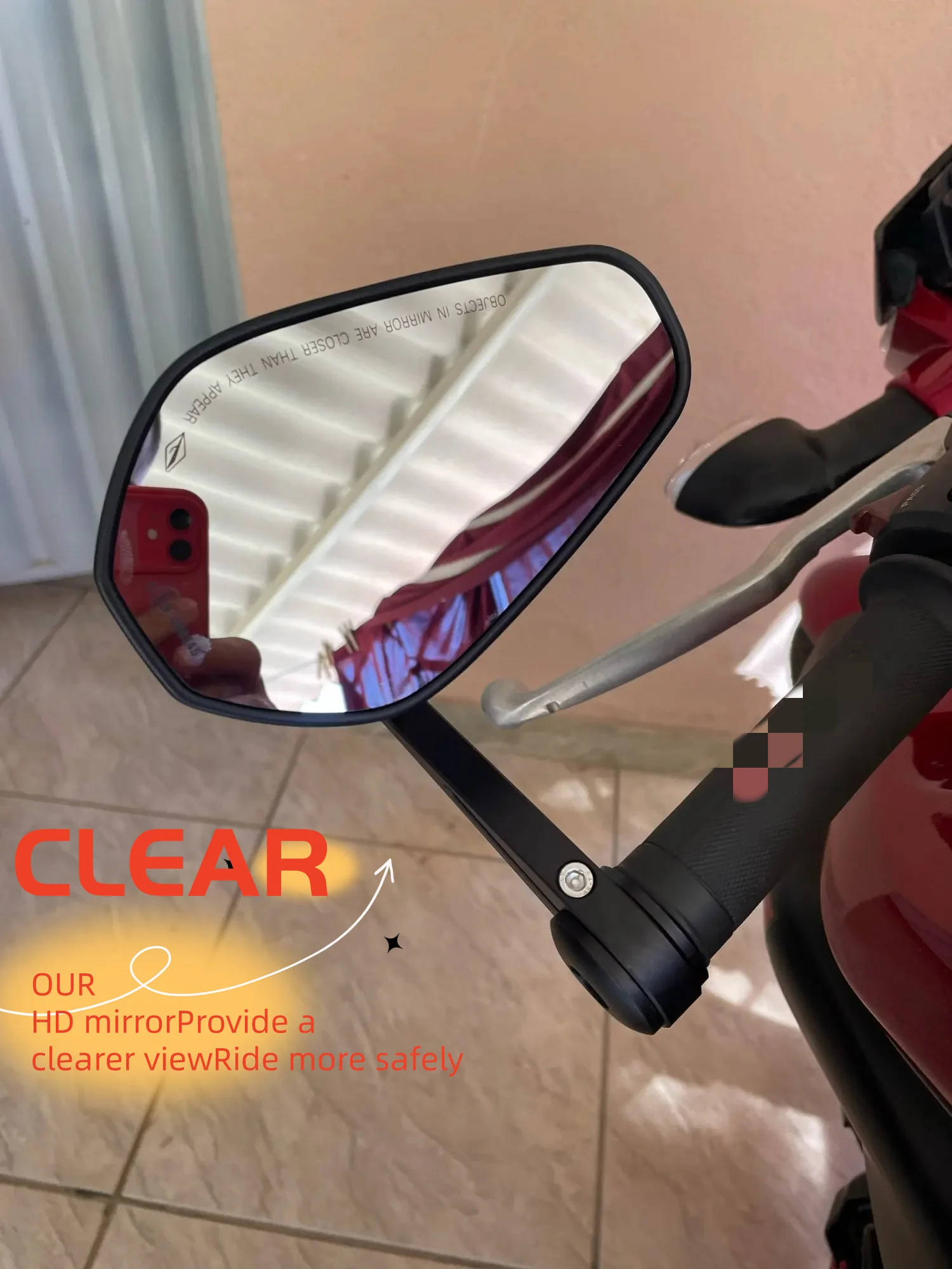 Motorcycle Handle Bar End Mirrors 7/8\