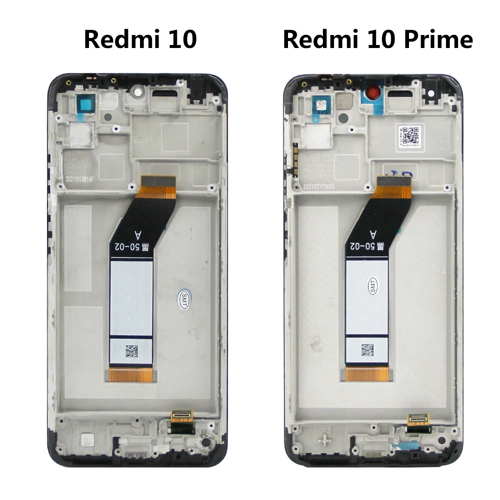 6.5\'\' Display For Xiaomi Redmi 10 LCD 21061119AG Display Touch Screen Digitizer Assembly With Frame For Redmi 10 Prime Screen