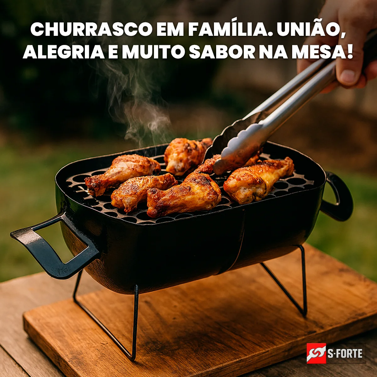 شواء محمول مدمج من الفولاذ مع مقابض جانبية لشواية إينوكس وأقدام معززة مثالية للتخييم في الفناء الخلفي وأريس