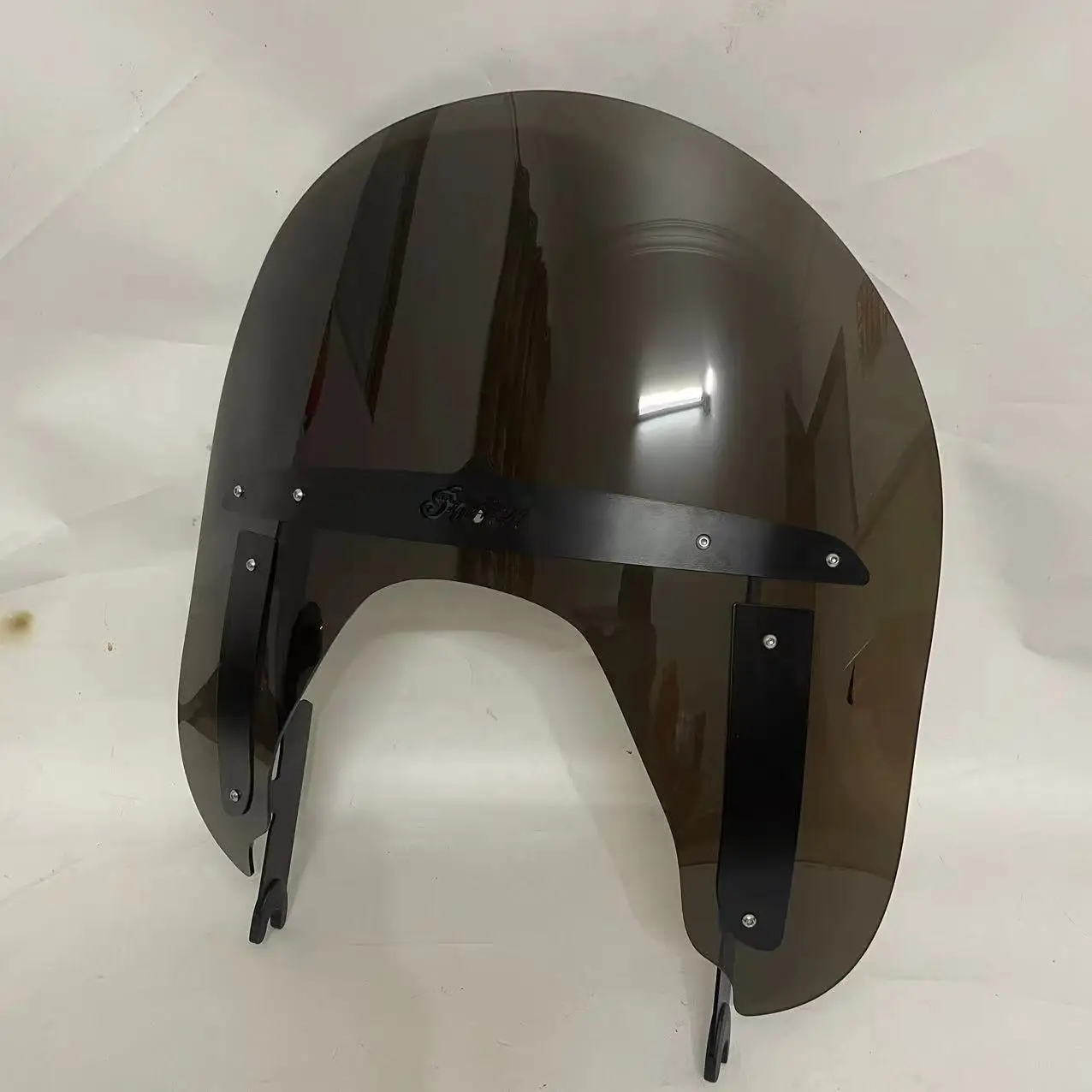 Motorcycle Modified Windshield Thickened Front Protective Dustproof Glass Suitable For Indian Chieftain Retro Black Horse