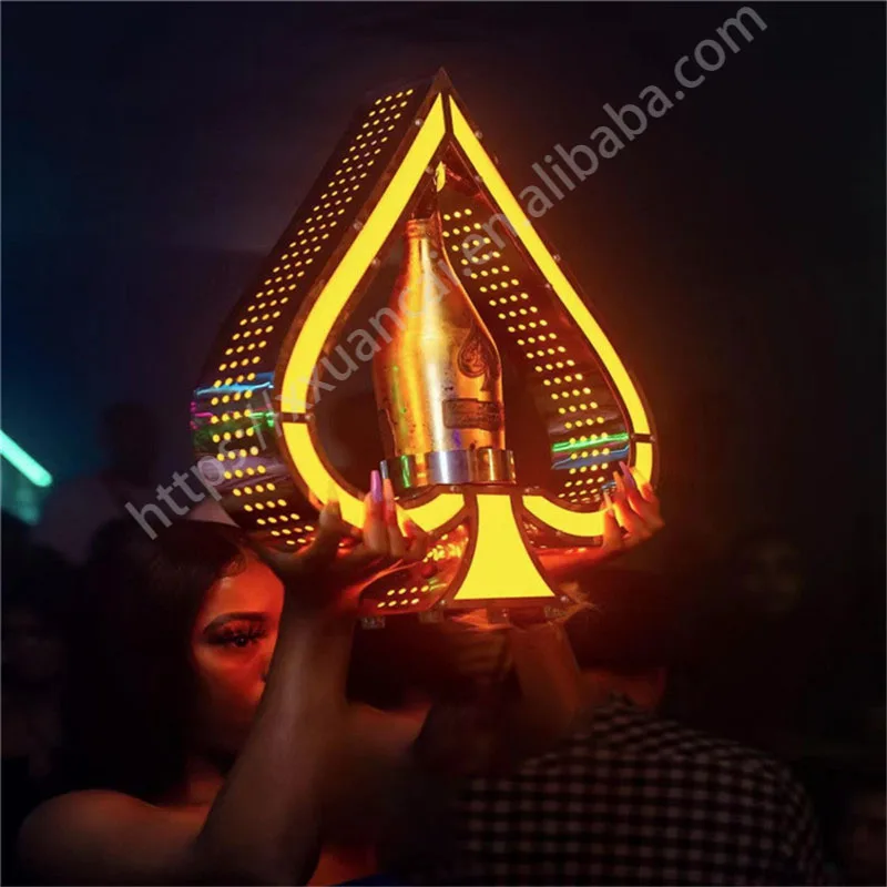 ACE VON SPATEN CHAMPAGNER FLASCHE DISPLAY FÜR NACHTCLUB