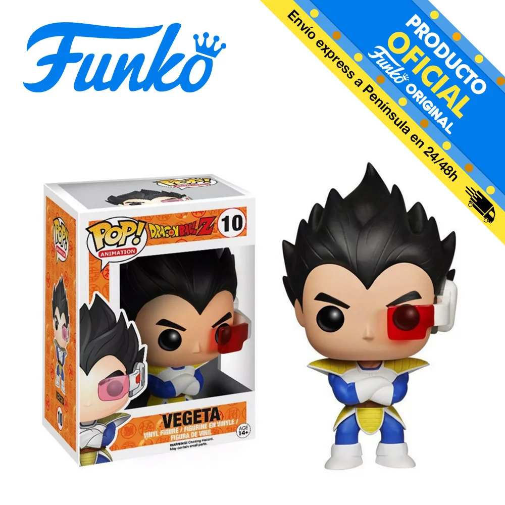 Funko Pop! Dragon Ball - Vegeta, reference 3991, number 10, original, toys for kids, girls, gifts, collector, figures, dolls, store, with box, new, man, woman, officially licensed