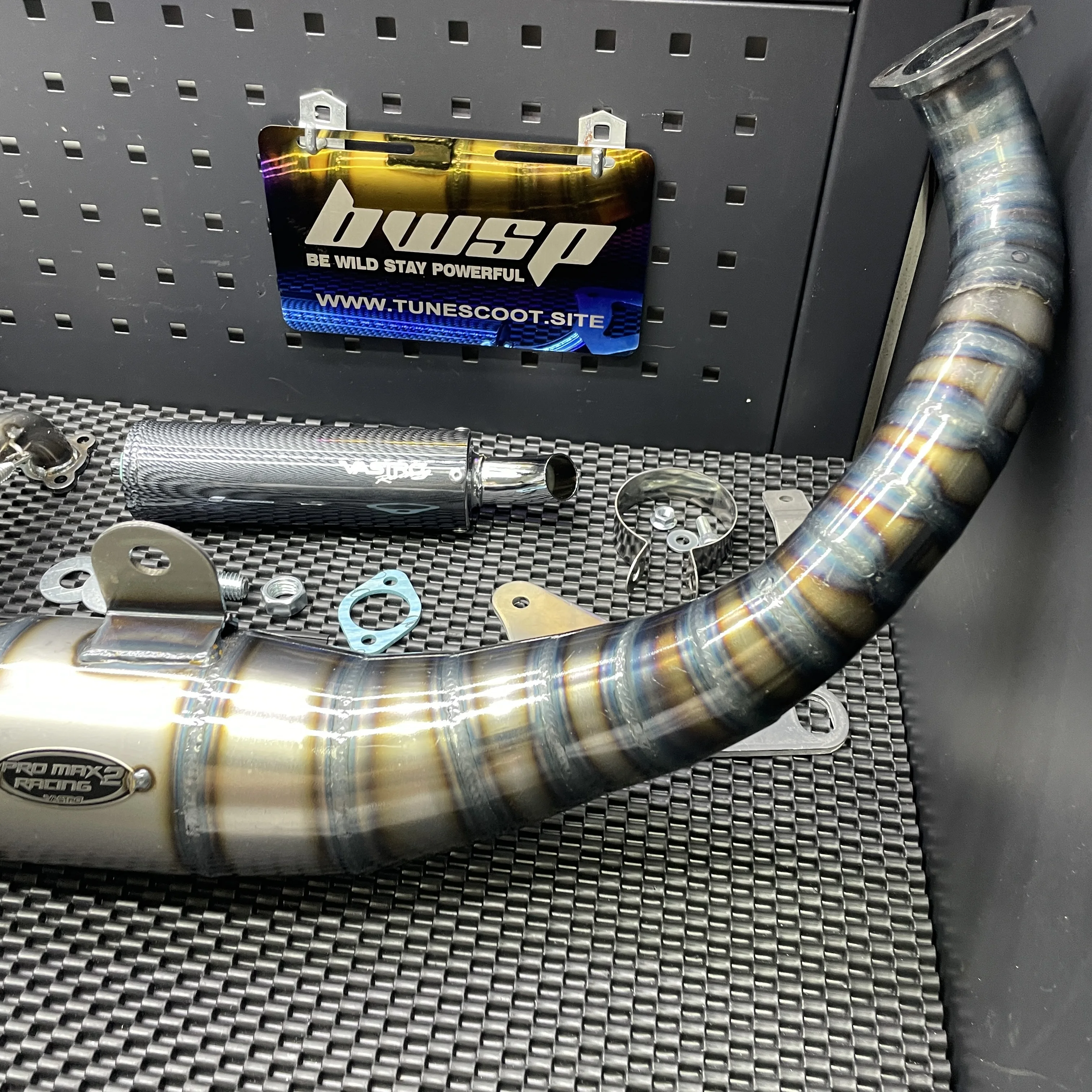 Exhaust Pipe For Jog90 Jog50 Vastro Racing Over Rim Muffler Bwsp Engine Parts