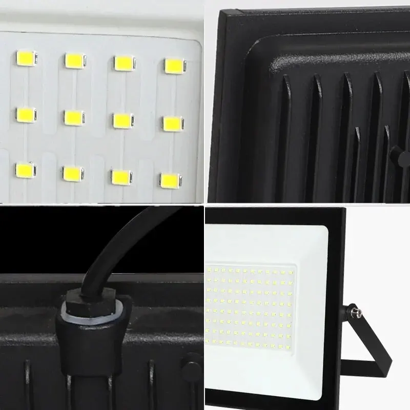 LED PIR Motion Sensor Floodlight Outdoor Wall Light White Light 100W 50W 30W 20W 10W IP66 Waterproof LED Spotlight For Garden