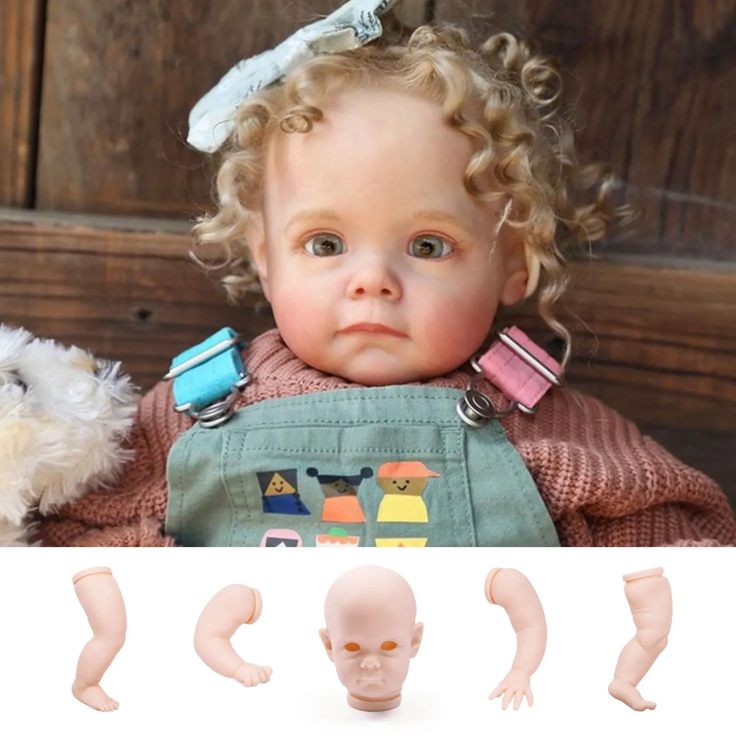 

Witdiy Maggie 55 cm/21.65 inch new vinyl blank reborn doll baby unpainted kit/Give 2 gifts