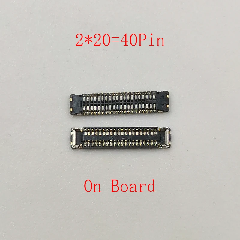 2Pcs 40pin LCD Display FPC Connector For Huawei Enjoy 8 Plus/Y9 2018/7S/7X/P Smart 2018/Holly 4 Plus Screen Flex Plug On Board