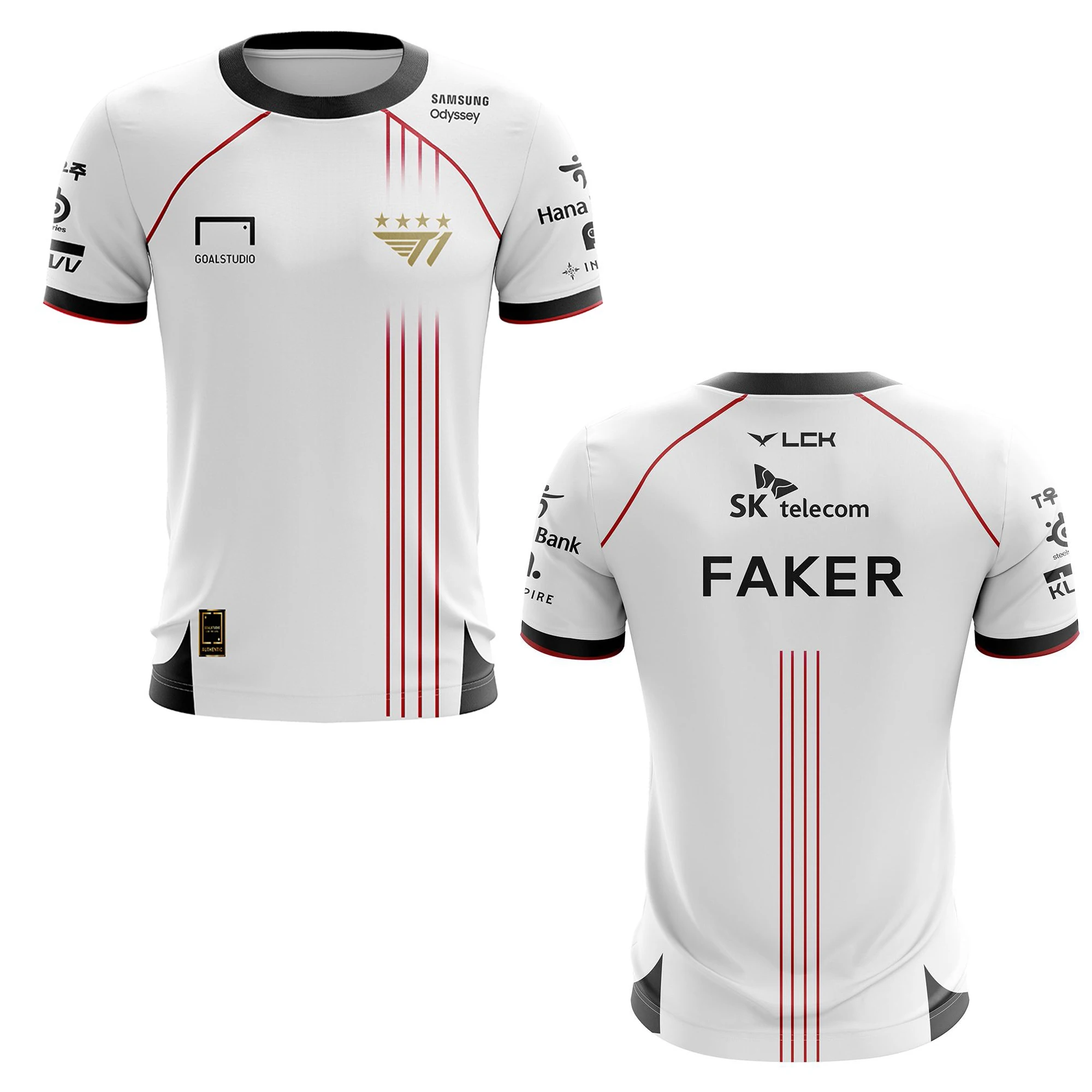 Esports T1 Team Uniform Legendary League T-shirt World Championship jersey LoL game fans support men's wear