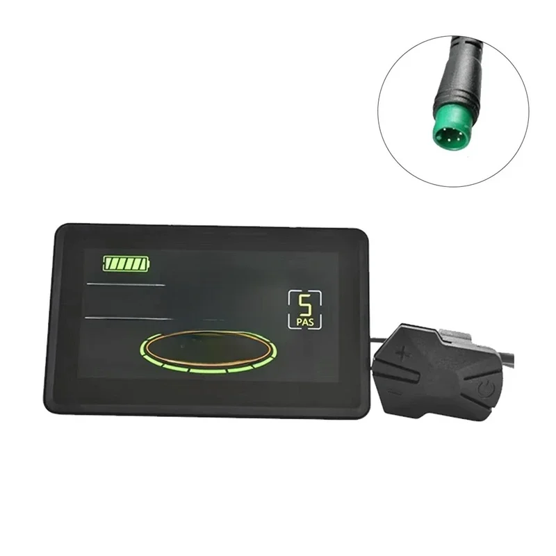 H6c Elektrische Fiets Lcd Display Meter 24V-60V E Scooter Lcd Paneel Kleurenscherm Met Usb Uart Voor Elektrische Fiets (5pin) - afbeelding 2