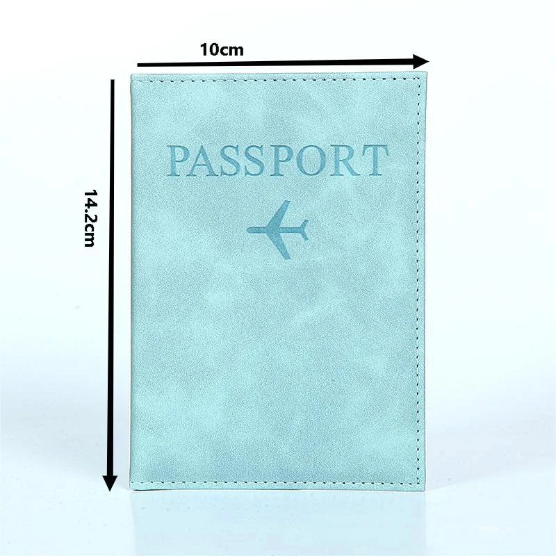 Laser Engraved Custom Name PU Passport Cover, Personalized Travel Wallet with Custom Text & Number for Daily Travel Use