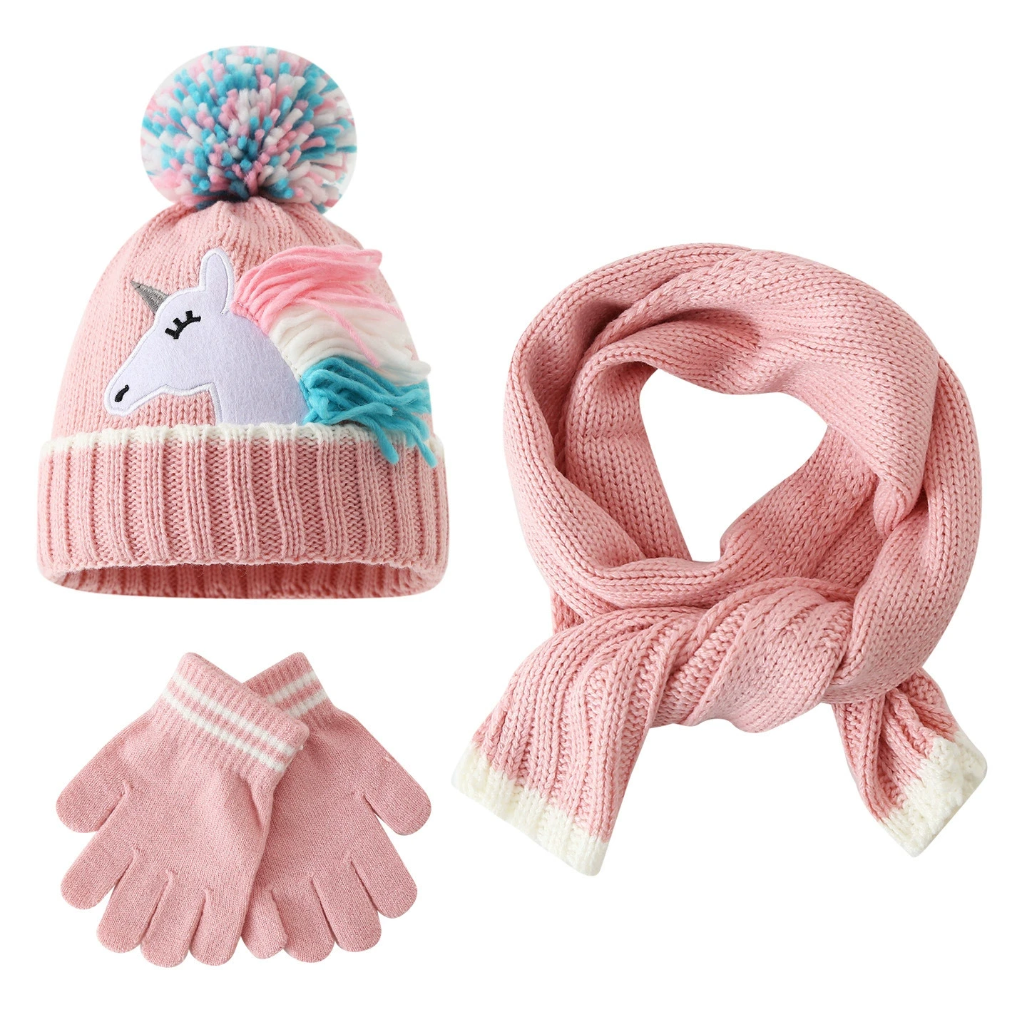 kids-unicorn-knitted-hat-scarf-gloves-3pcs-set-—-cute-cartoon-winter-warm-accessories-gift-for-little-girls