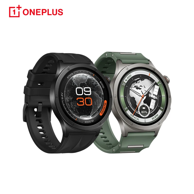 Smart watch OnePlus watch 4 Wear OS by Snapdragon W5 Google 16 days of battery life Chat with Google Gemini