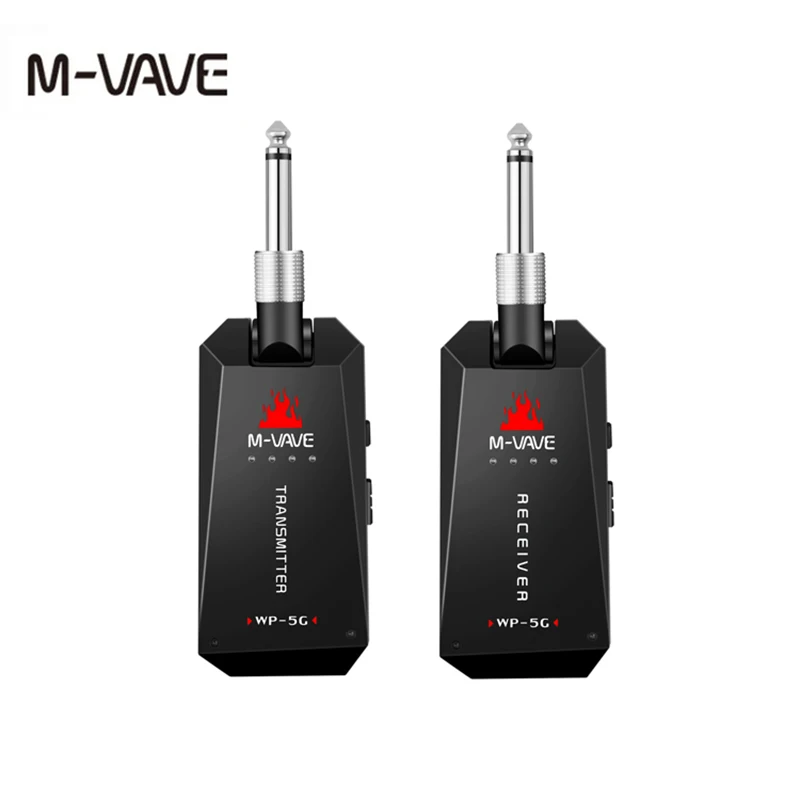 M-VAVE 5.8G Guitar Wireless Transmitter Receiver Audio Digital Wireless Guitar System 30M Transmission for Guitar Bass Stereo