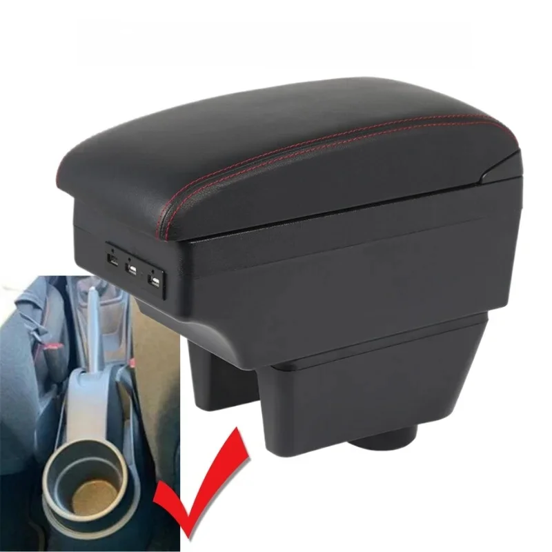 Podłokietnik do Seat Ibiza dla Ibiza MK4 IV 6J 2008-2017 Interior Design podłokietnik konsoli samochodowej schowek — 2