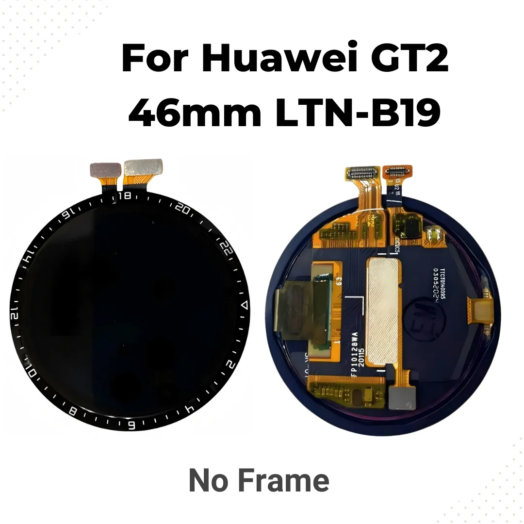 Für Huawei Watch GT2 46mm LTN-B19 LCD-Bildschirm-Ersatz Touch-Display Digitizer Ohne Rahmen / Mit Rahmen – Detail 1