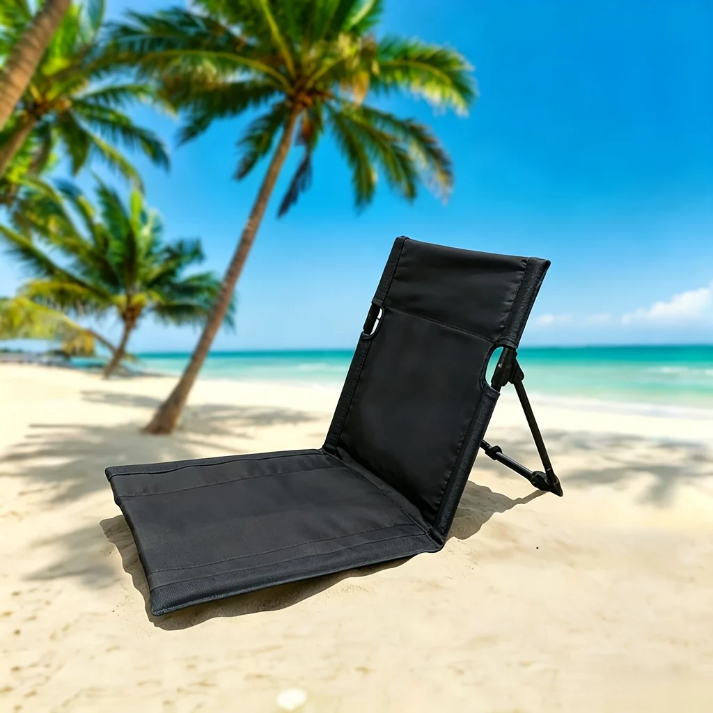 1pcs High-Appearance Portable Folding Chair - Durable Oxford Fabric, Simple and Stylish Design