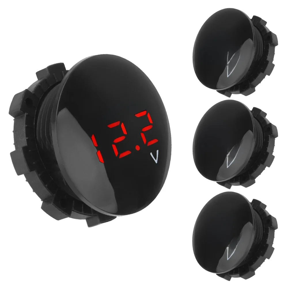 DC 12V-24V Mini woltomierz cyfrowy miernik napięcia Tester wyświetlacz LED do samochodu Auto motocykl łódź ATV ciężarówka akcesoria do modernizacji — zdjęcie 2