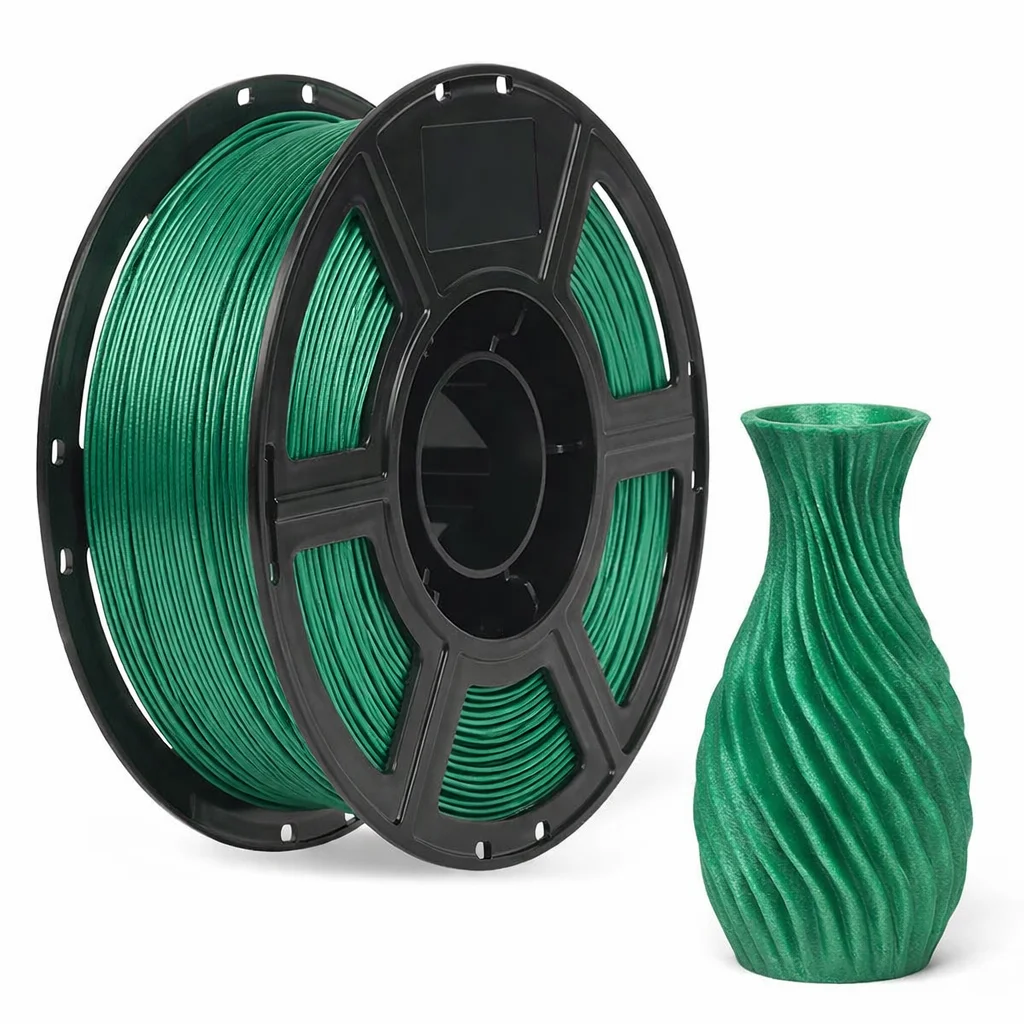 

Silk Green PLA Filament 1.75mm Diameter 250g/500g Spool for 3D Printer Shine Silky Shiny Metallic Finish 3D Printing Material
