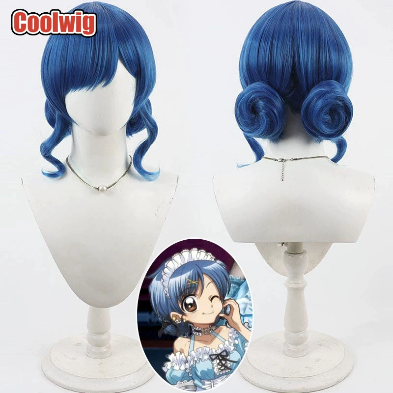 Coolwig Synthetic Hair Hanon Hosho Cosplay Wigs Mermaid Melody Pichi Pichi Pitch Hanon Hosho Straight Blue Wig Heat Resistant