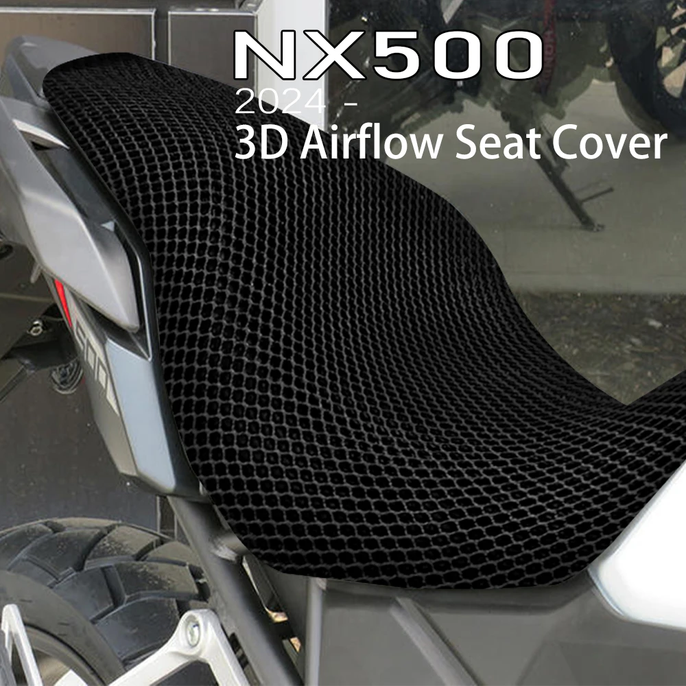 สำหรับ Honda NX500 NX 500 2024ที่คลุมที่นั่งรถจักรยานยนต์เบาะ3D การไหลเวียนของอากาศที่หุ้มป้องกันเบาะฉนวนป้องกันความร้อน