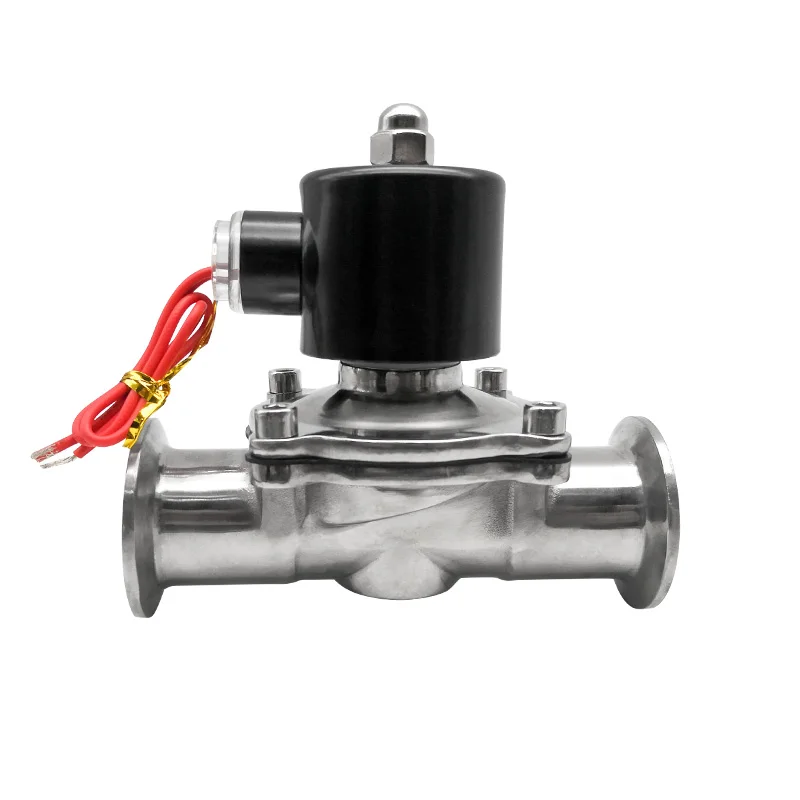 

3/4" Stainless Steel Nomally Closed Clamp Type Sanitary Solenoid Valve AC220V DC24V Food grade solenoid valve