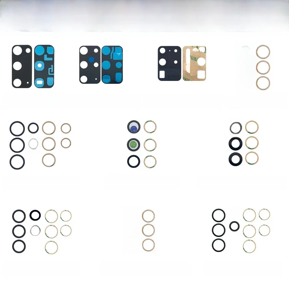 Couvercle d'objectif de caméra arrière en verre avec autocollant adhésif, pour Samsung S23 Plus S22 S20 Ultra 20 Fe S20 Pro S24 S23 Fe 5G, nouveau