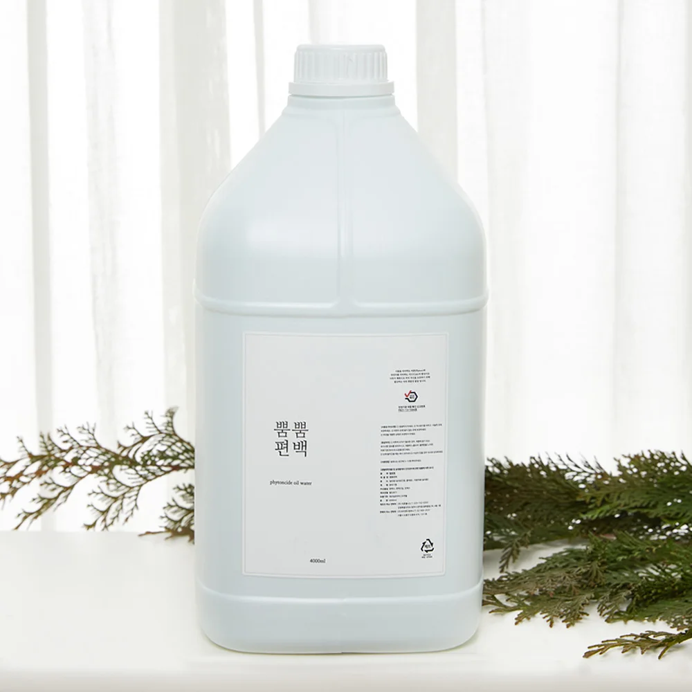 뿜뿜편백 3%천연편백오일함유 편백수 피톤치드 스프레이 4L+500mL(공병)2개