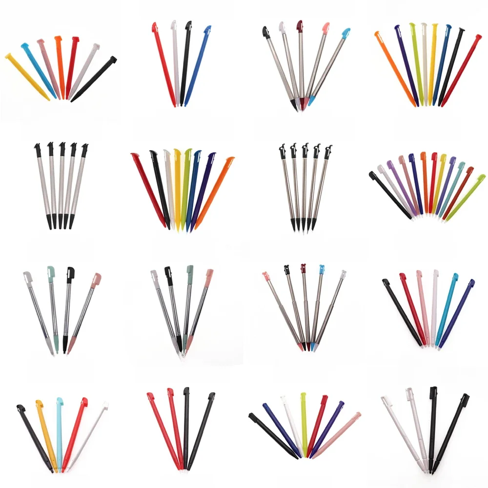 1Set Kunststoff & Metall Touchscreen Stylus Stift Spielkonsole Stift für NDSL NDSi NDS WIIU 2DS 3DS XL LL Neue 3DSXL LL Neue 2DSXL