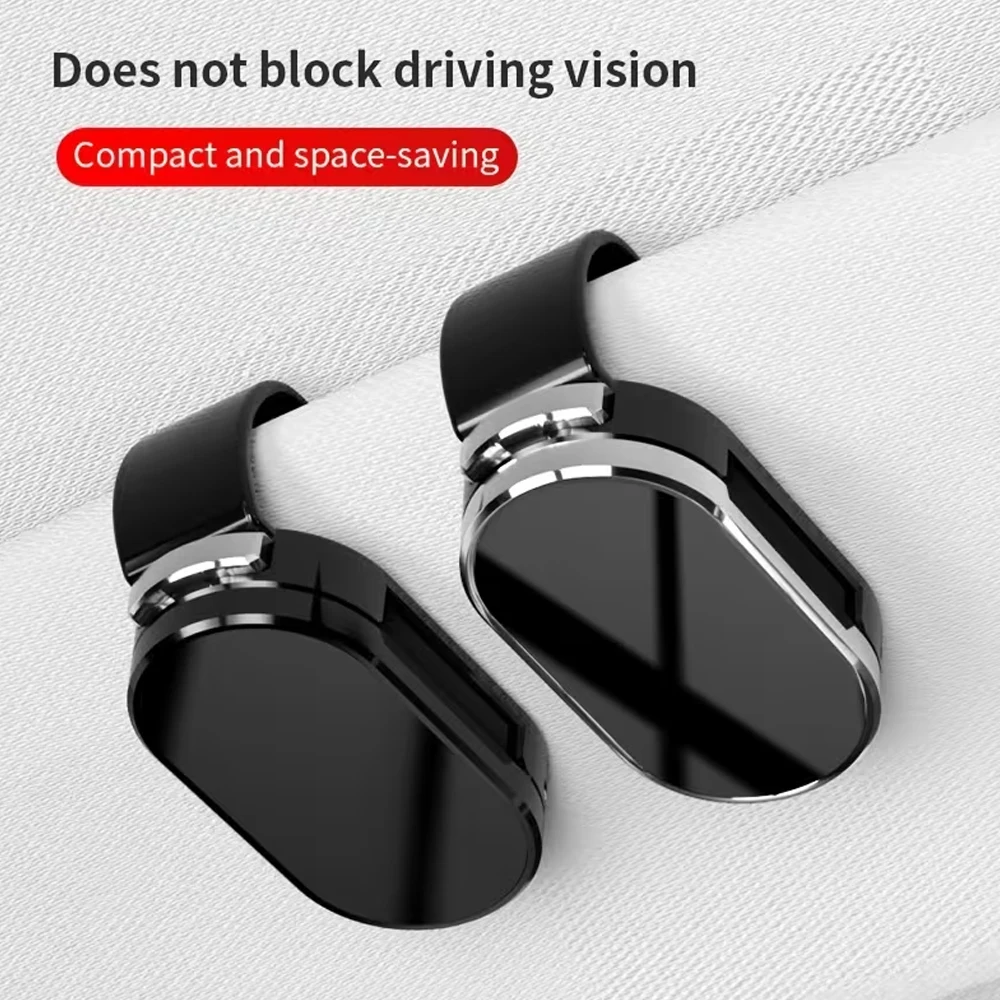 Newly Upgraded Car Glasses Clip - Durable Abs Plastic, One-Hand Operation, Suitable for All Car Models, Safety Sunshade Accessory, Car Glasses Accessory, Suitable for Car Glasses | Minimalist Glasses Clip | Smooth End Clamp