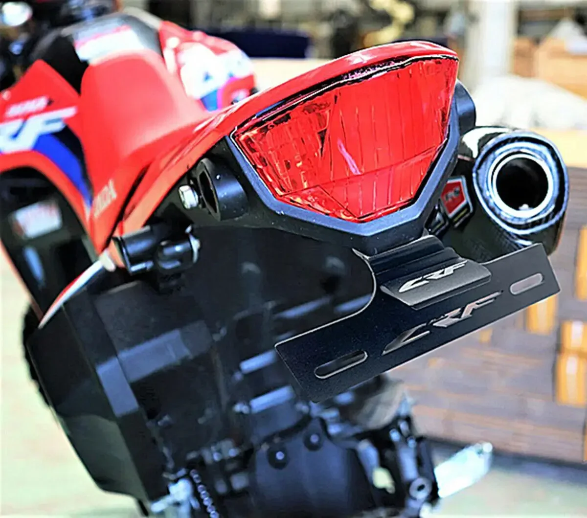 Akcesoria Crf dla HONDA CRF300L 2021 2022 2023 2024 krótki błotnik ogon schludny uchwyt na płytkę Eliminator — 2
