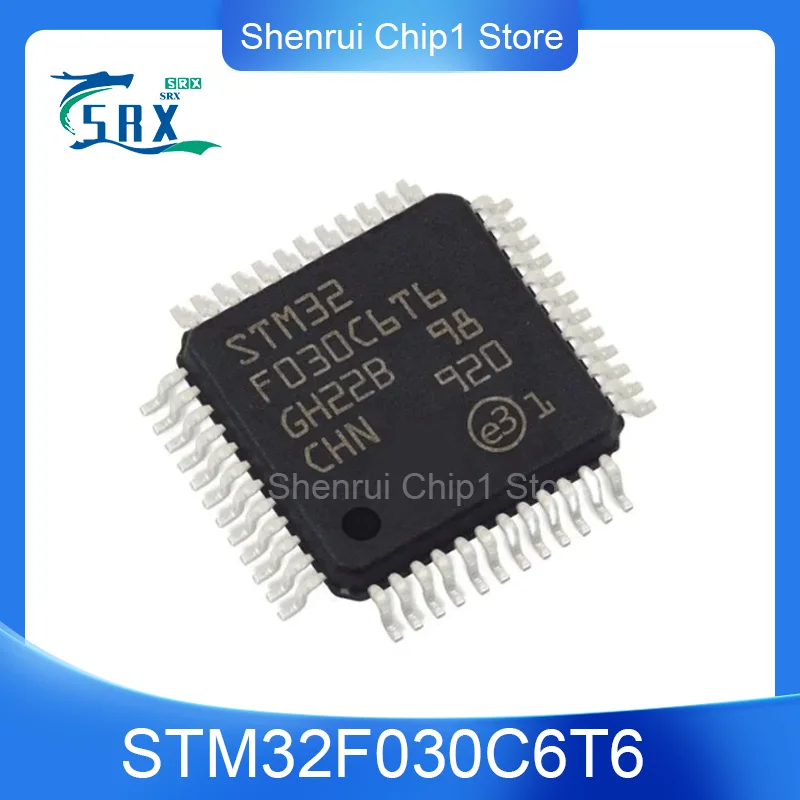 

Микроконтроллер STM32F030C6T6, 32-разрядный микроконтроллер MCU LQFP48 IC чип, 100% Новый оригинальный микроконтроллер