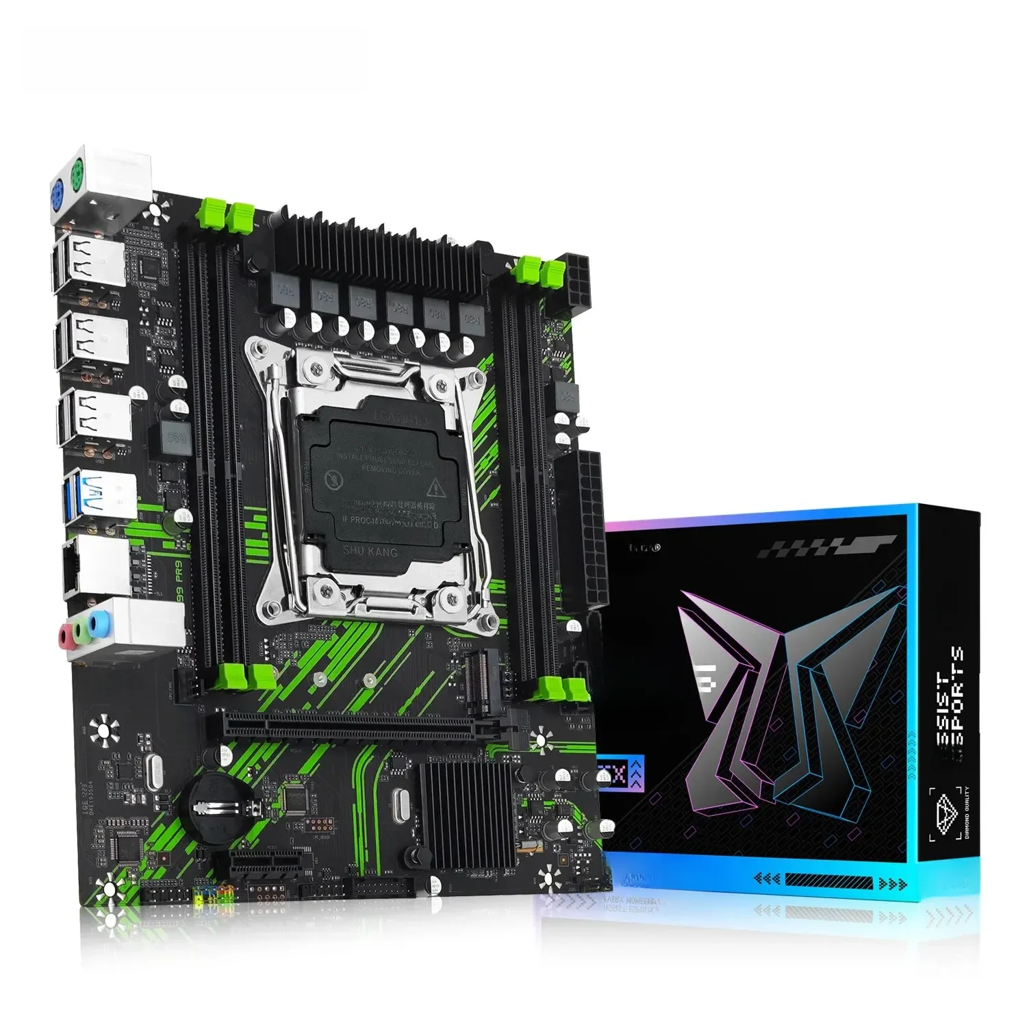 Płyta główna MACHINIST X99 X99 PR9 obsługa LGA 2011-3 procesor Intel Xeon E5 V3 i V4 DDR4 RAM SATA/NVME gniazdo M.2 — zdjęcie 2