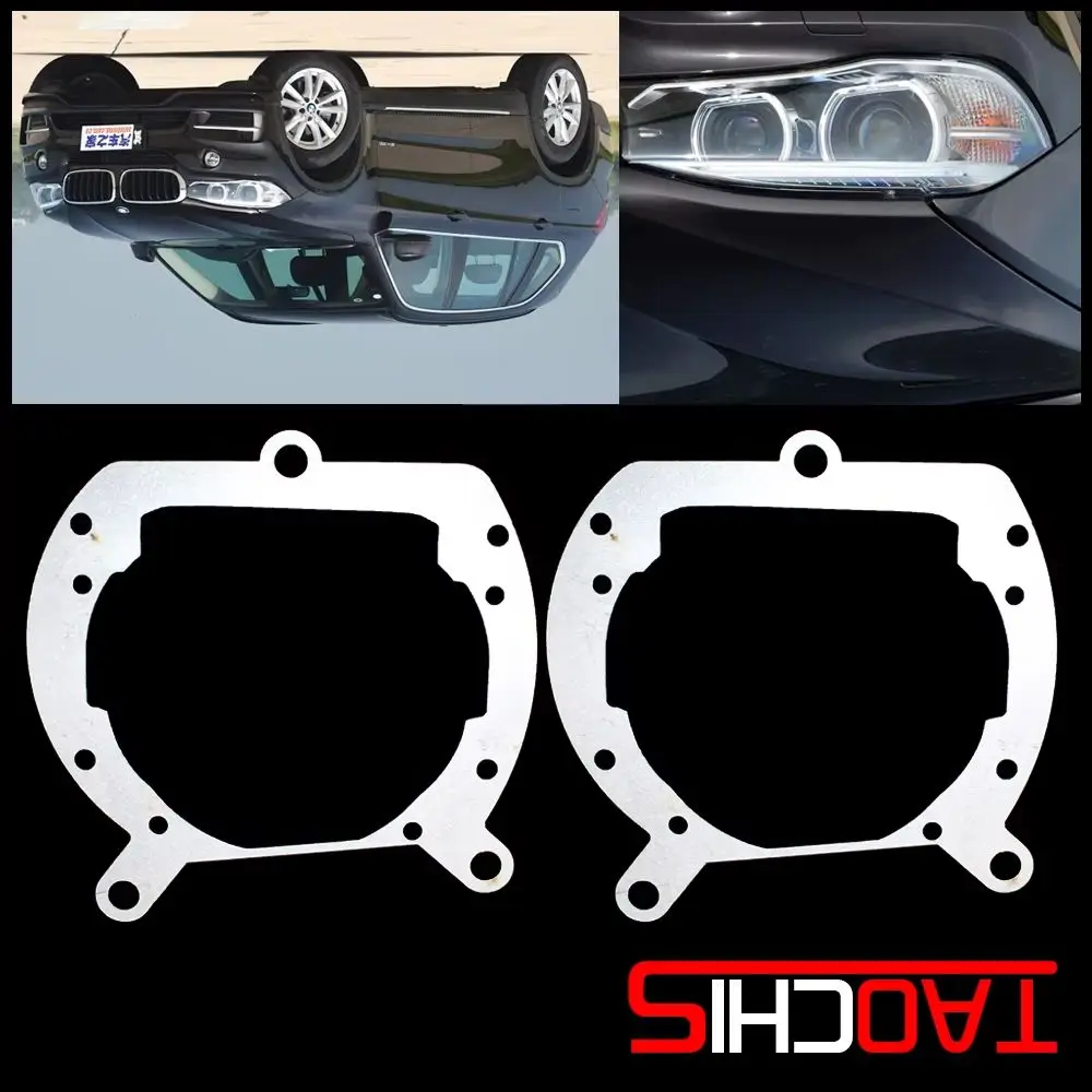 

TAOCHIS Adapter Frame Headlights Transition Bracket for BMW X5 2015 lens type Hella 3 5 Projector lens