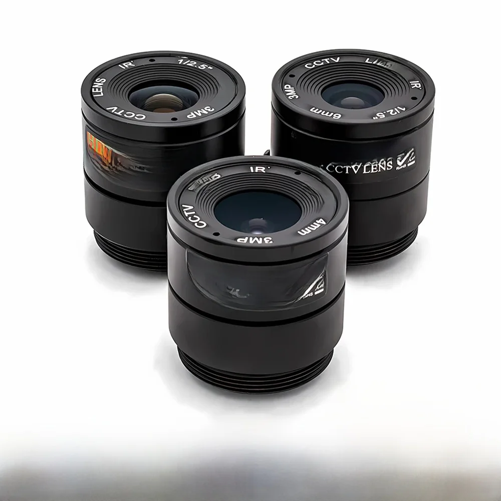 WGWK wysokiej jakości przemysłowy obiektyw o stałej ogniskowej 4mm/6mm/8mm 1/2.5 "CS Mount filtr podczerwieni obiektyw CCTV do kamery bezpieczeństwa nadzoru — zdjęcie 2