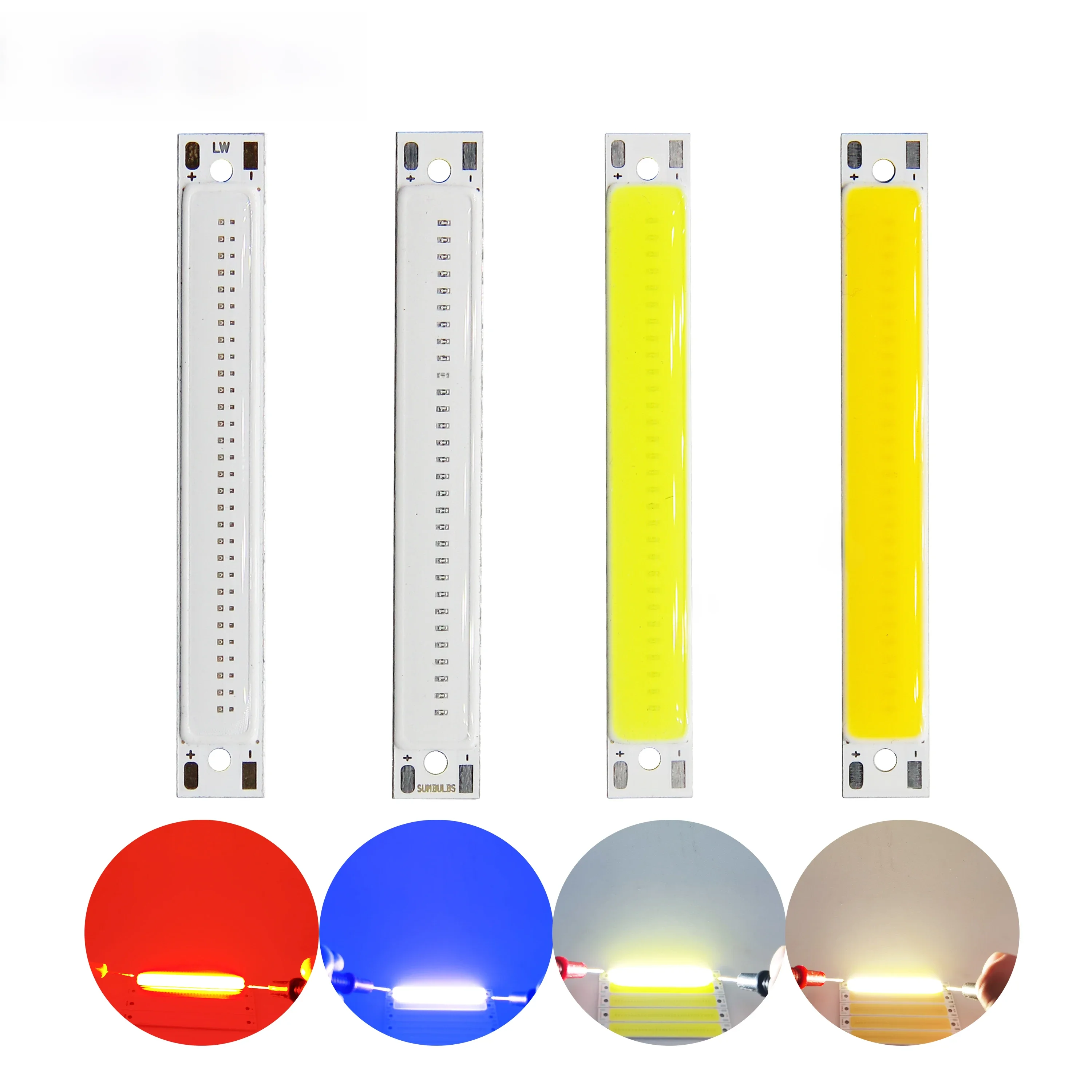 AliExpress symbuth 60x8mm LED COB Strip for Bicycle Taillights 1.5W 3W 2V 3V DC Warm White Blue Red COB LED Light Source for DIY Work Lamp