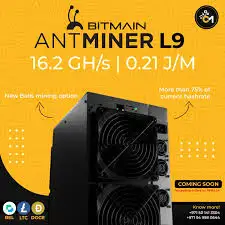 

BN КУПИТЬ 10 ПОЛУЧИ 6 БЕСПЛАТНО Новый Bitmain Antminer L9 для майнинга Litecoin, Dogecoin и Bells