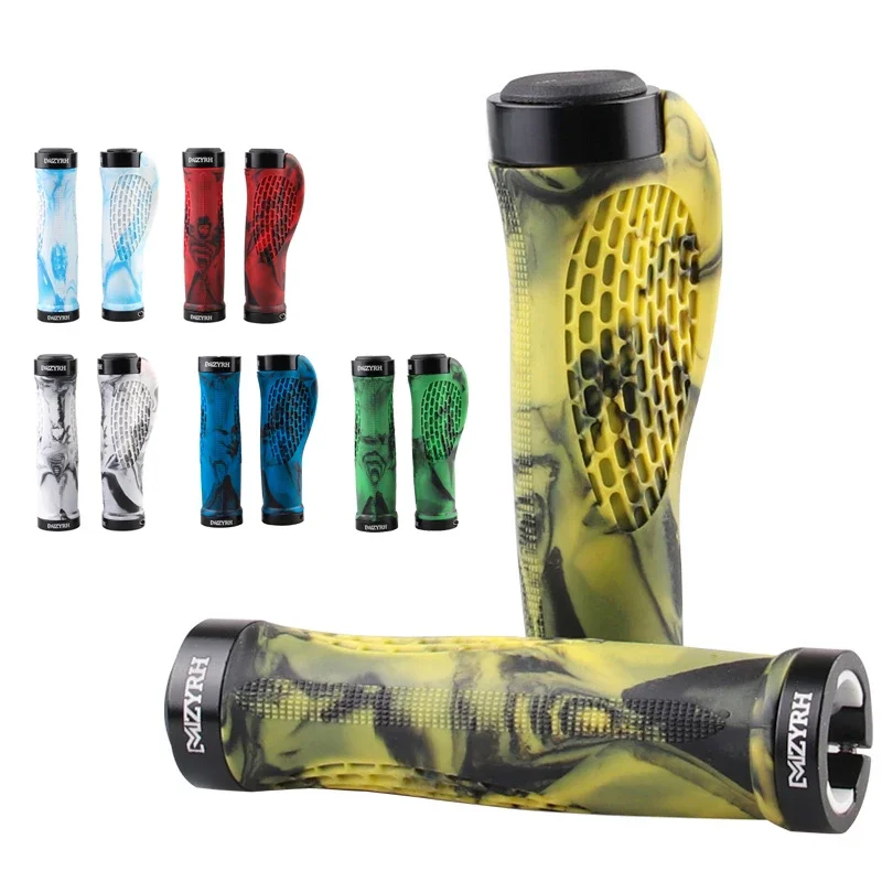 Poignées de guidon de vtt, verrouillage de vélo sur poignées, manchettes de vélo de montagne, couverture de guidon souple et antidérapante, accessoires de cyclisme