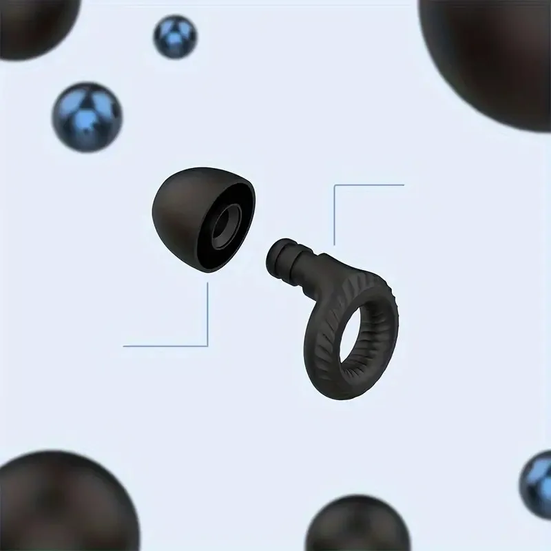 Silicone Noise Earplugs for Swimming Sleep Noise Cancel Reduction-Soundproof Reduce Disturbances -Quality Loop Earplugs Supplies