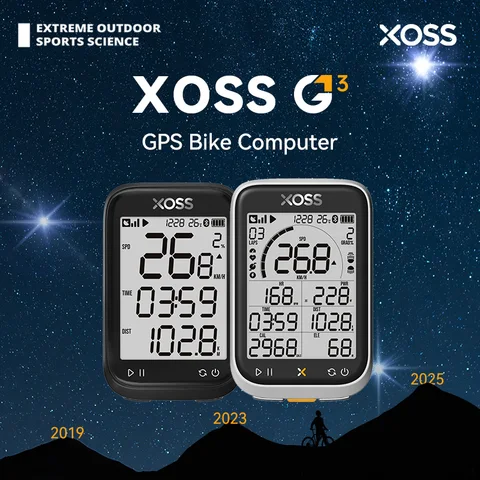 Велокомпьютер XOSS G3/G3+ GPS с Bluetooth и поддержкой Strava — фото товара