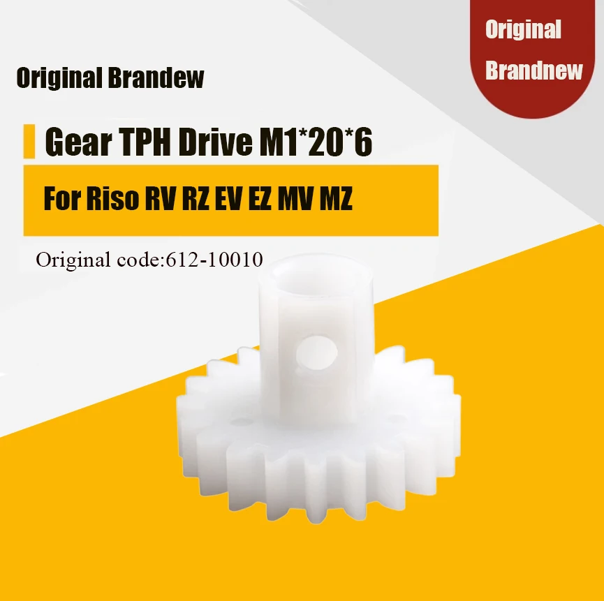 10Pcs Original Bradnew Gear TPH Drive M1*20*6 612-10010 Fit For Riso RV RZ EV EZ MV MZ