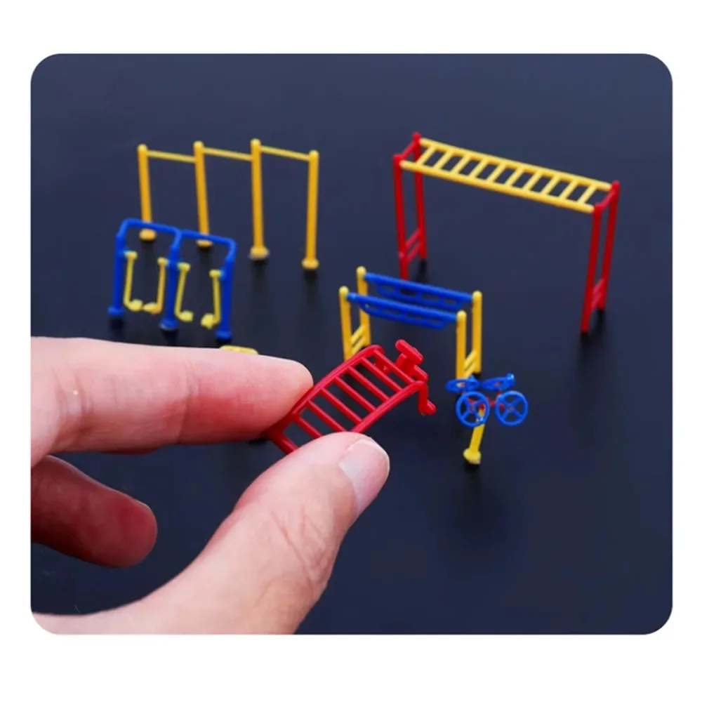 Simulation d'équipement de fitness l'inventaire en plastique ABS, sports de plein air, construction architecturale, décoration de scène, 1:75, 1:150, 1 ensemble