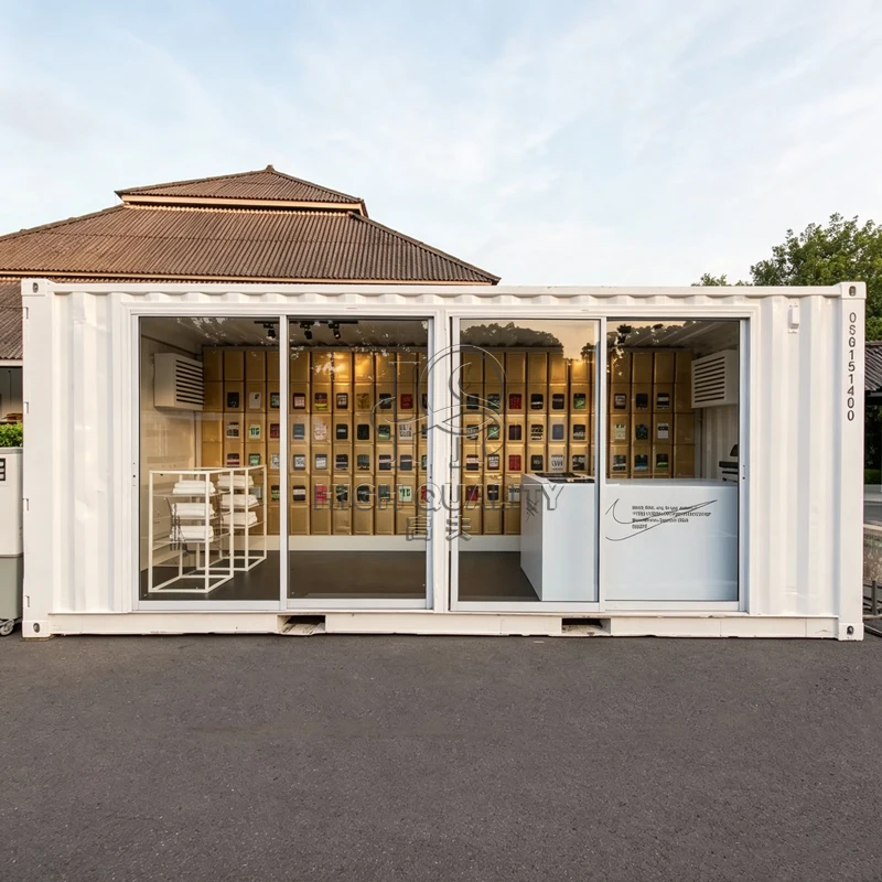 Modern Foldable Container House Mini Cafe Juice Bar Ice Cream Parlor Donut Shop Clothing Outlet Gym Studio