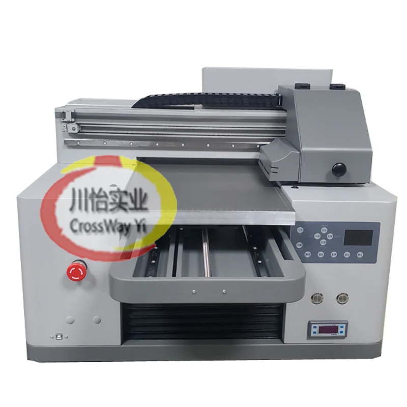 A3 Plus Size 30cm*50cm Two Head CY-3050  LED UV Digital Flatbed Dtf Printer with Varnish and White