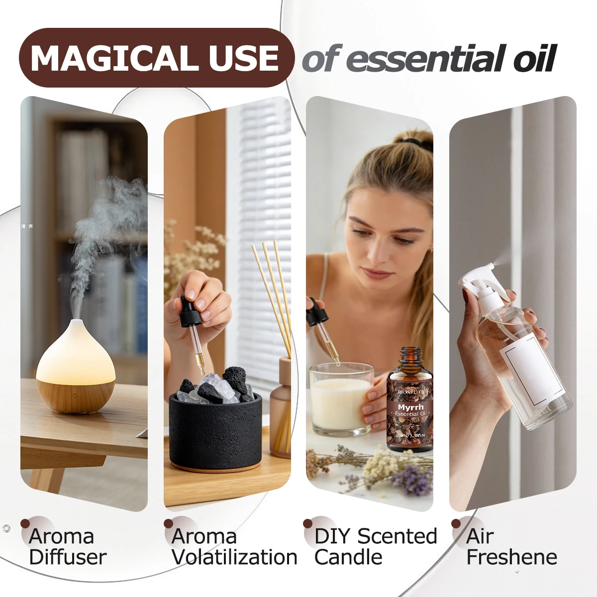 Myrrhe-Ätherisches Öl, warmes harziges Duftöl für Diffusoren, Aromatherapie & DIY-Duftbasteleien, reiches und geheimnisvolles Aroma – Detail 8