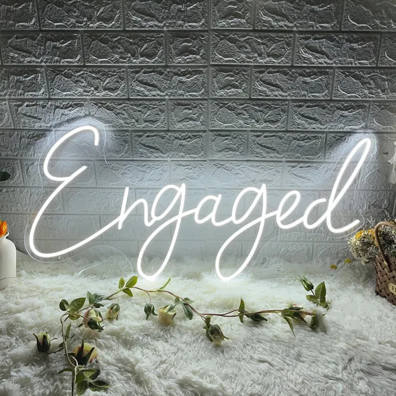 

Engaged Neon Sign Wedding Neon Sign Custom Neon Sign Led Light Engagement Decor Proposal Party Wall Decor Wedding Backdrop Gift