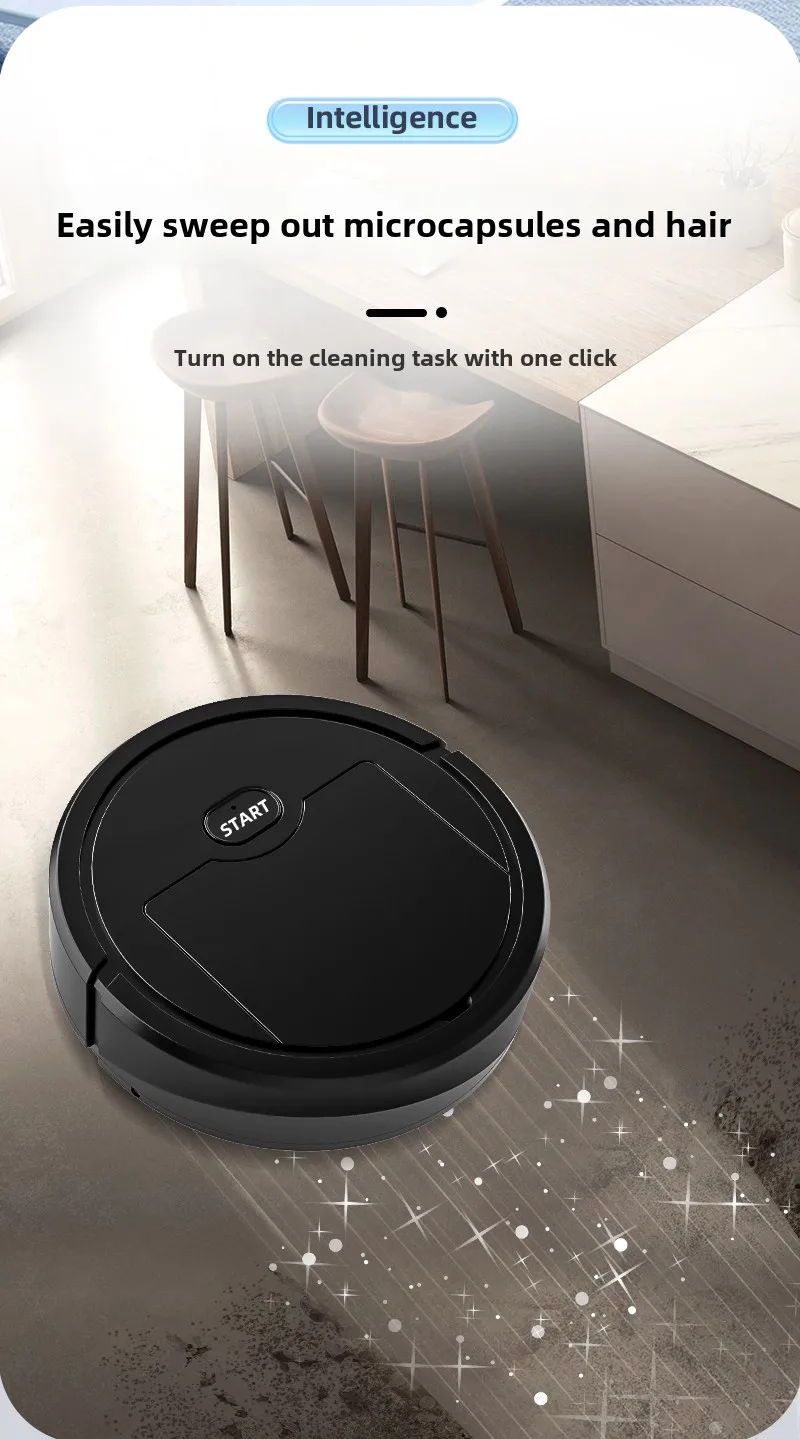 Rechargeable 3 In 1 Smart Sweeping Robot Home Sweeper Sweeping and Vacuuming Wireless Vacuum Cleaner Sweeping Robots For Home