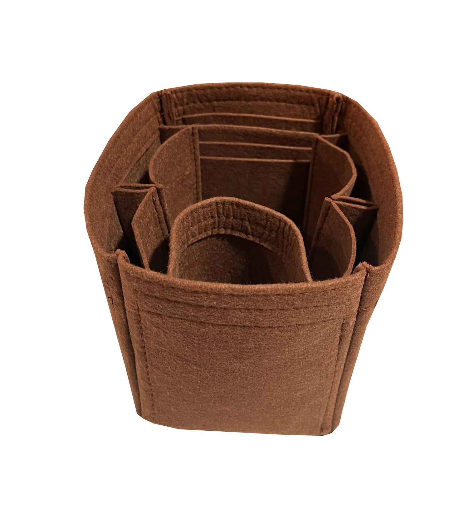 Organizador de bolsas de inserción con tarjetero para H Picotin, Cubo de maquillaje de lujo, almacenamiento de forro de bolso, fieltro Premium hecho a mano, 18, 22, 26