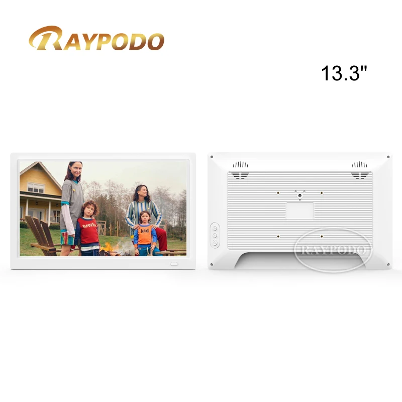 RAYPODO RK3399 Android8.1 Universal  Adjustable Wall Mount Tablet of 13.3 inch Tablet PC With Power